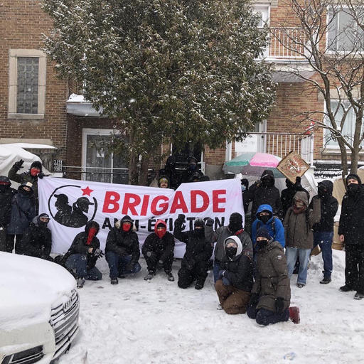 The anti-eviction brigade protecting a tenant's housing